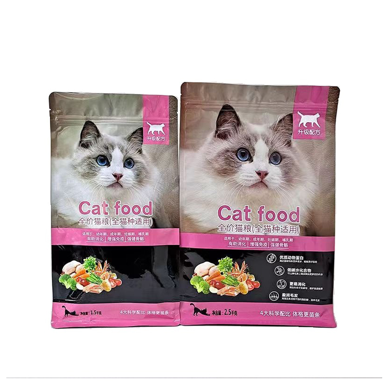 ถุงอาหารสัตว์เลี้ยงแบบซีลแปดด้าน