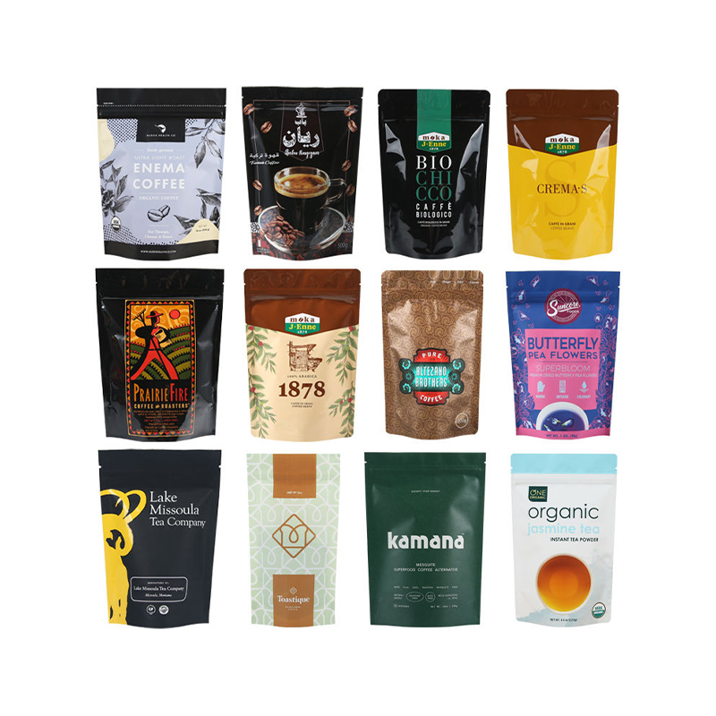 พรีเมี่ยมอลูมิเนียมฟอยล์กาแฟ Stand-up Pouch พร้อมวาล์ว